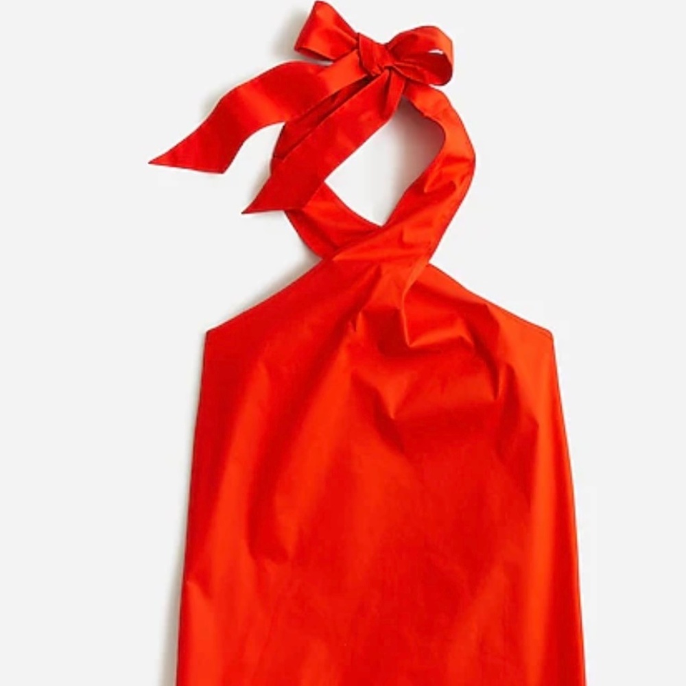 JCrew Organic cotton poplin halter top NWT
